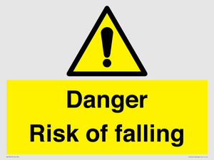 Danger Risk of falling